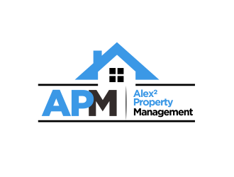 Alex² Property Management logo design by YONK