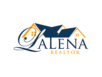 LaLena Realtor logo design by enzidesign