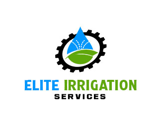 elite irrigation services logo design by bougalla005