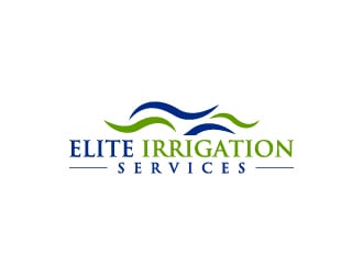 elite irrigation services logo design by wongndeso