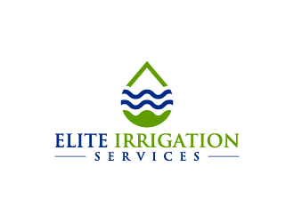 elite irrigation services logo design by wongndeso