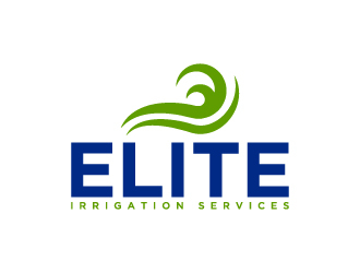 elite irrigation services logo design by wongndeso