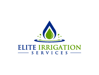 elite irrigation services logo design by wongndeso