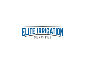 elite irrigation services logo design by ArRizqu