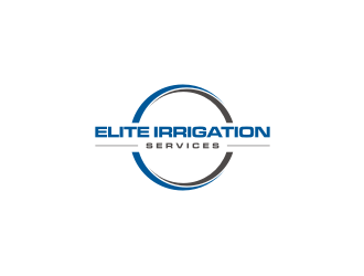 elite irrigation services logo design by ArRizqu