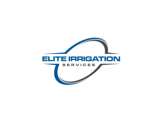elite irrigation services logo design by ArRizqu
