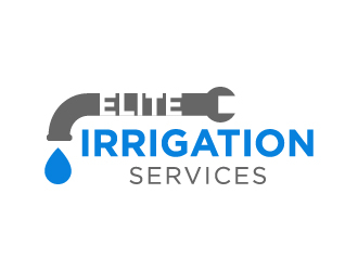 elite irrigation services logo design by twomindz