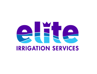 elite irrigation services logo design by josephope