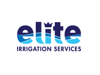 elite irrigation services logo design by josephope