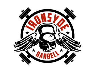 IRONSYDE Barbell logo design by Ultimatum