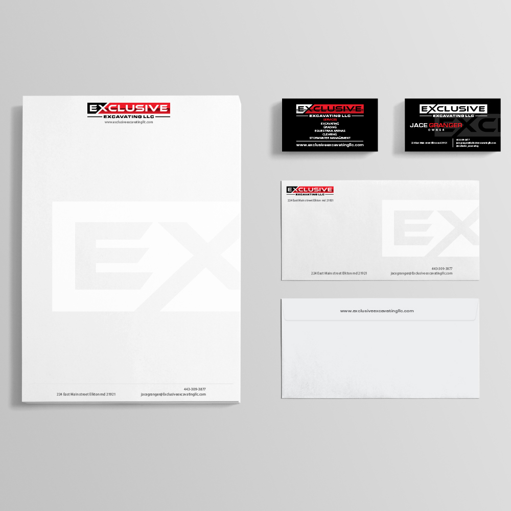 Exclusive Excavating LLC logo design by igor1408