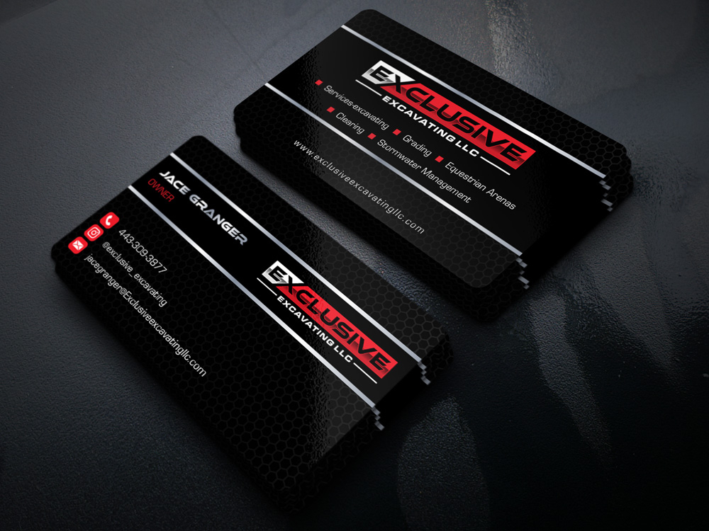 Exclusive Excavating LLC logo design by Gelotine