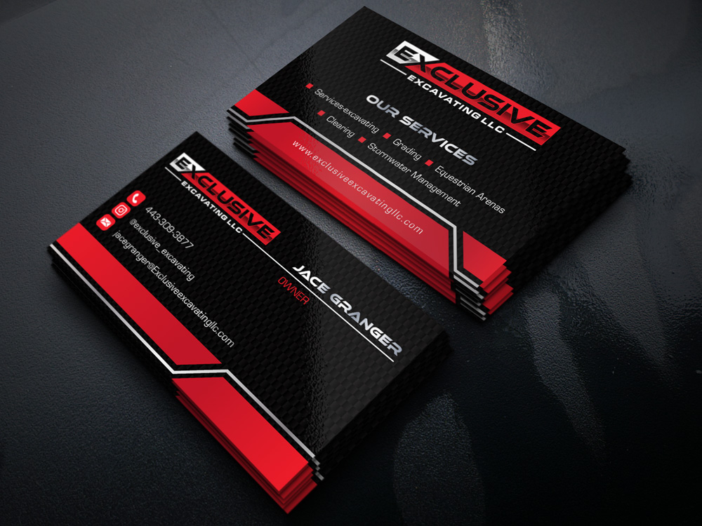 Exclusive Excavating LLC logo design by Gelotine