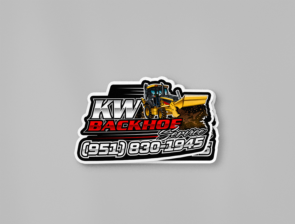 KW Backhoe Service logo design by Niqnish
