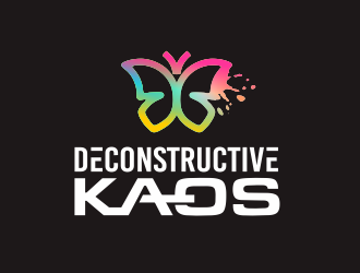 Deconstructive kaos logo design by YONK