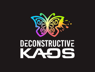 Deconstructive kaos logo design by YONK