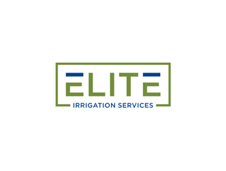 elite irrigation services logo design by alby