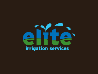elite irrigation services logo design by josephope
