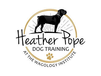 Heather Pope Dog Training at The Wagology Institute logo design by haze