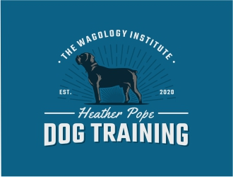 Heather Pope Dog Training at The Wagology Institute logo design by Mardhi