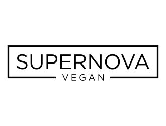 Supernova Vegan logo design by p0peye