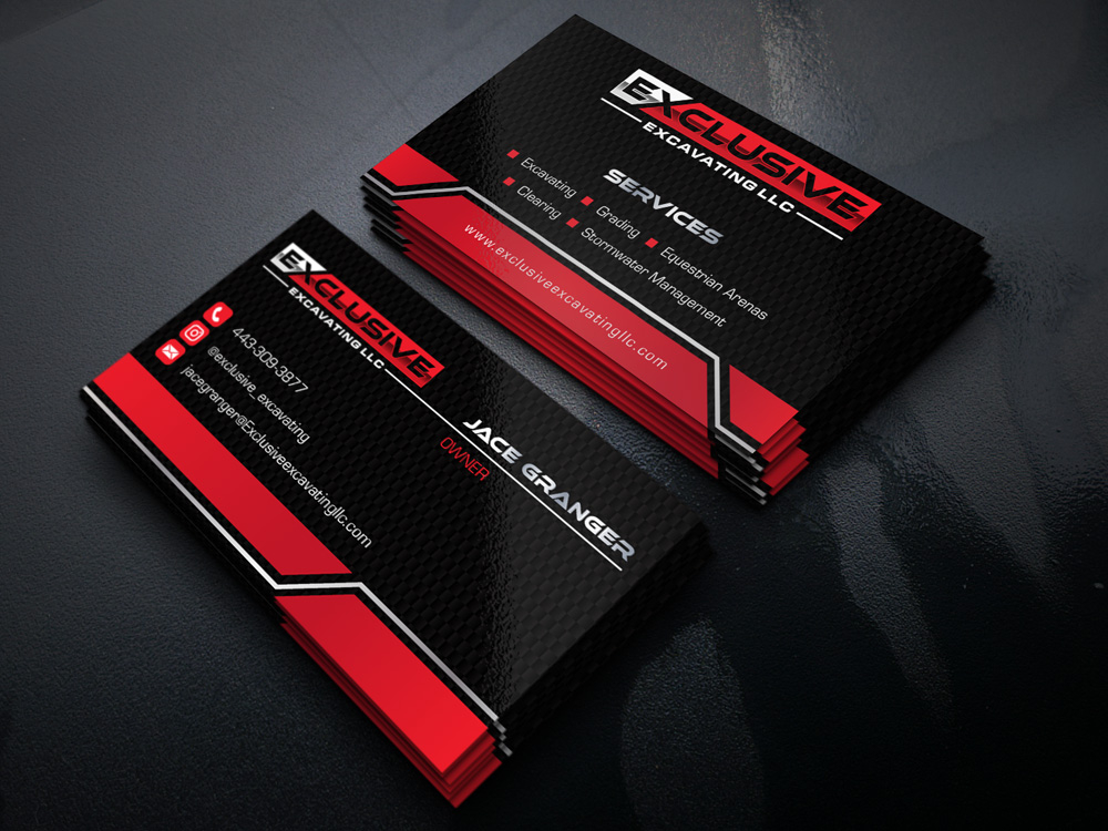 Exclusive Excavating LLC logo design by Gelotine