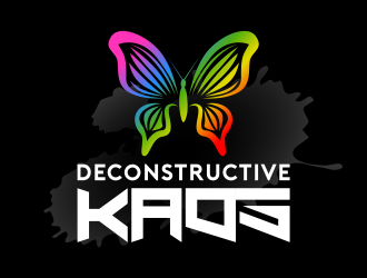 Deconstructive kaos logo design by serprimero