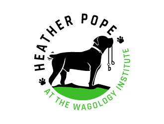 Heather Pope Dog Training at The Wagology Institute logo design by MonkDesign
