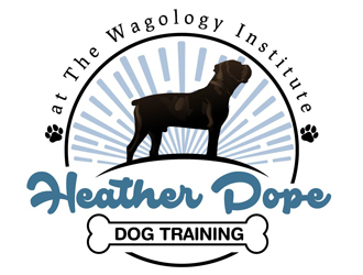 Heather Pope Dog Training at The Wagology Institute logo design by DreamLogoDesign