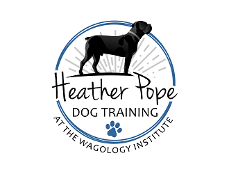 Heather Pope Dog Training at The Wagology Institute logo design by haze