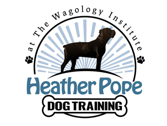 Heather Pope Dog Training at The Wagology Institute logo design by DreamLogoDesign
