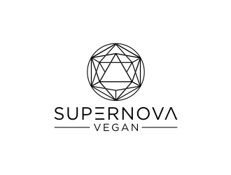 Supernova Vegan logo design by johana