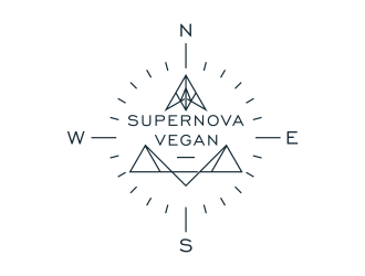 Supernova Vegan logo design by hashirama