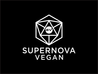 Supernova Vegan logo design by y7ce