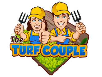 The Turf Couple logo design by DreamLogoDesign