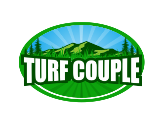 The Turf Couple logo design by Girly