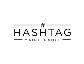 Hashtag Maintenance logo design by GassPoll