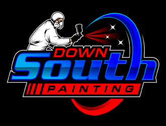 Down South Painting  logo design by MAXR