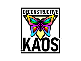 Deconstructive kaos logo design by ekitessar