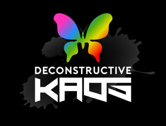 Deconstructive kaos logo design by serprimero