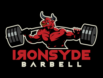 IRONSYDE Barbell logo design by Kruger