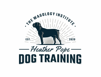 Heather Pope Dog Training at The Wagology Institute logo design by Mardhi