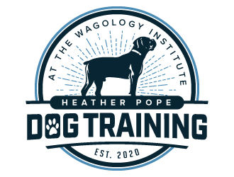 Heather Pope Dog Training at The Wagology Institute Logo Design