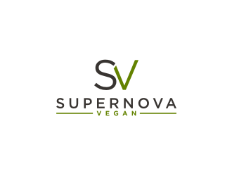 Supernova Vegan logo design by bricton