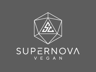 Supernova Vegan logo design by maserik