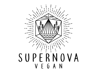 Supernova Vegan logo design by jaize