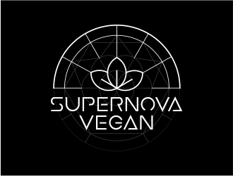 Supernova Vegan logo design by sarungan