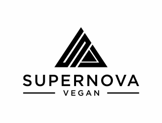 Supernova Vegan logo design by menanagan