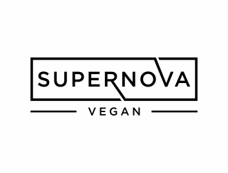 Supernova Vegan logo design by menanagan