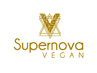Supernova Vegan logo design by AamirKhan